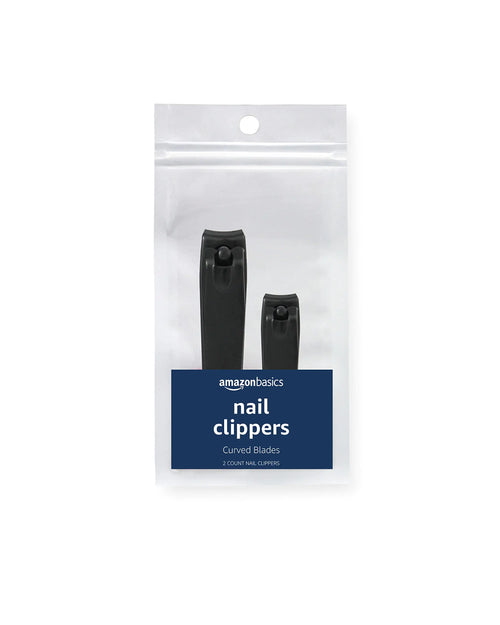 Basics Nail Clippers 2-Pack Black